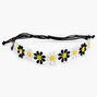Embroidered Daisies Cord Anklet,