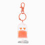 Orange Popsicle Water-Filled Glitter Keychain,