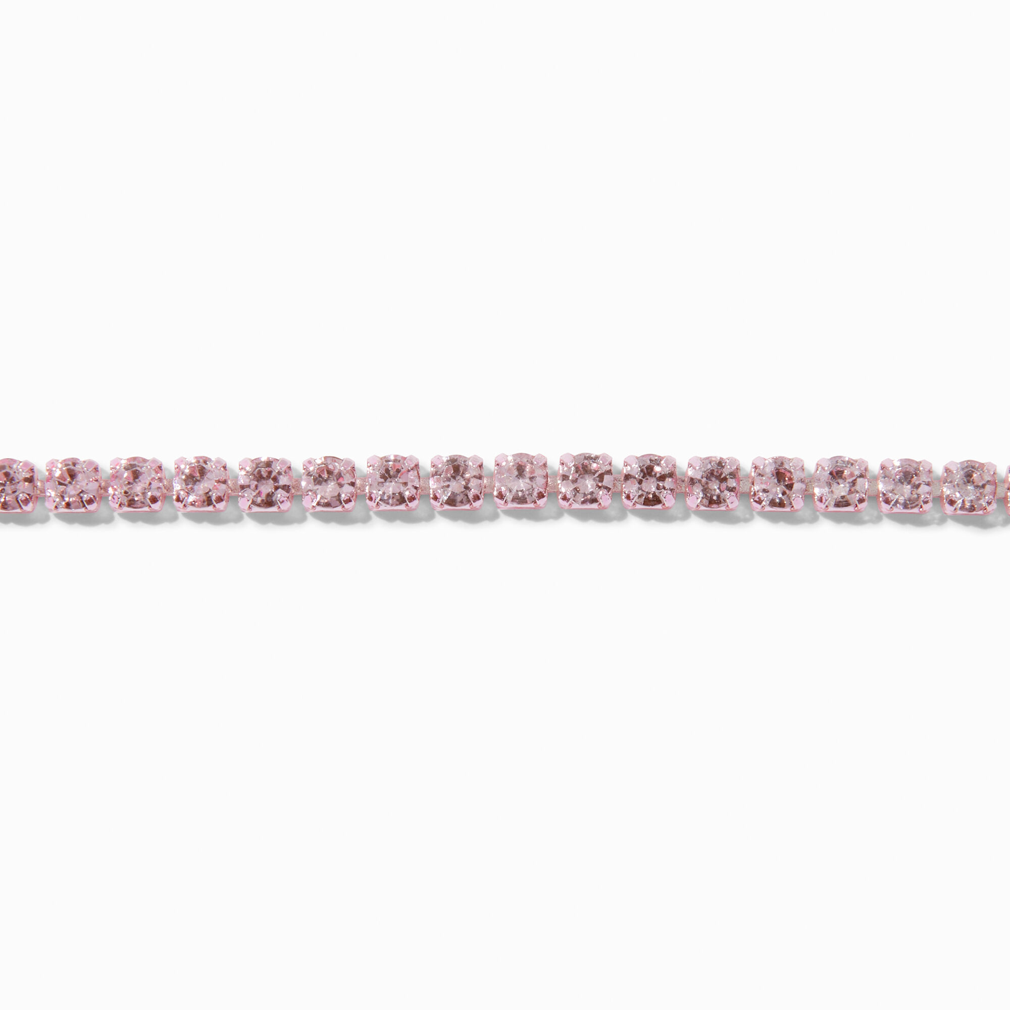 View Claires Crystal Cupchain Choker Necklace Pink information