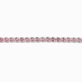 Pink Crystal Cupchain Choker Necklace,