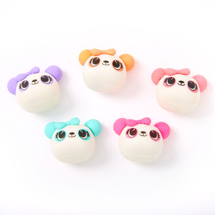 Rainbow Panda Erasers - 5 Pack,