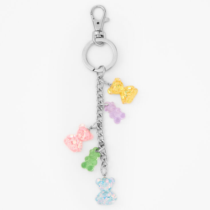 Glitter Bear Charms Keychain,