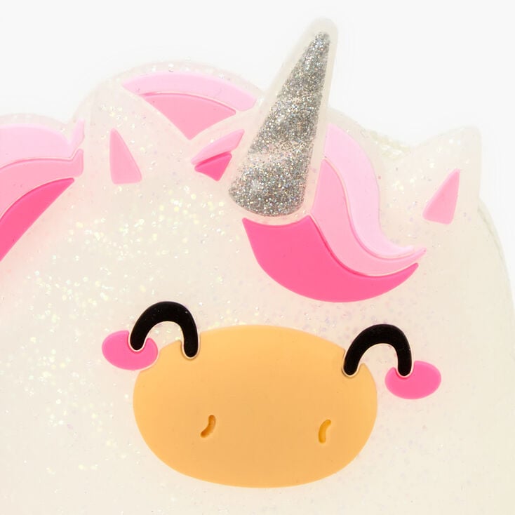 Glitter Chubby Unicorn Jelly Coin Purse,