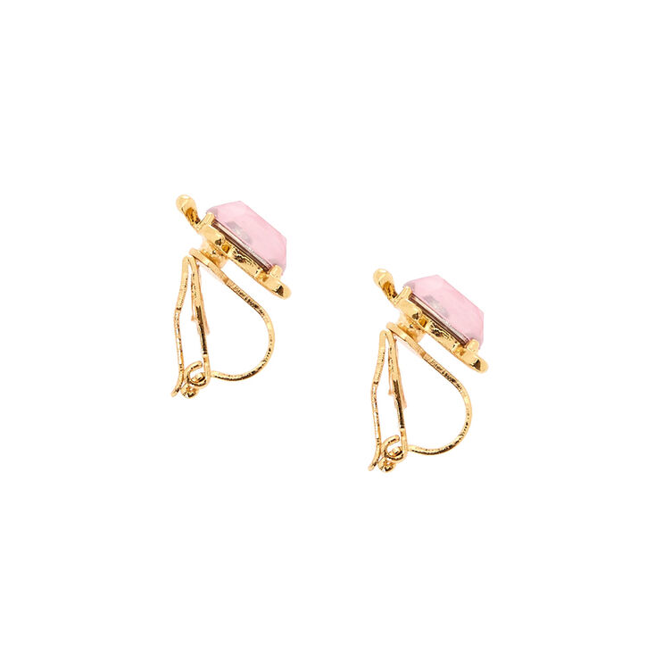 Boucles d&#39;oreilles &agrave; clip tortue couleur dor&eacute;e - Rose,