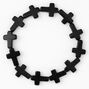 Cross Stretch Bracelet - Black,
