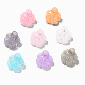 Claire&#39;s Club Pastel Flower Mini Hair Claws - 8 Pack,