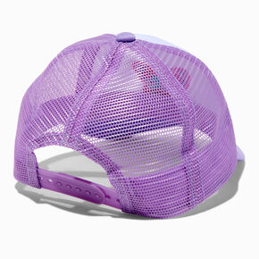 Claire&#39;s Club Butterfly Purple Trucker Hat,