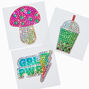 StickerBeans&reg; x Claire&#39;s Girl Power Rhinestone Sticker Set - 4 Pack,