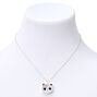Silver 16&#39;&#39; Panda Shaker Novelty Pendant Necklace,
