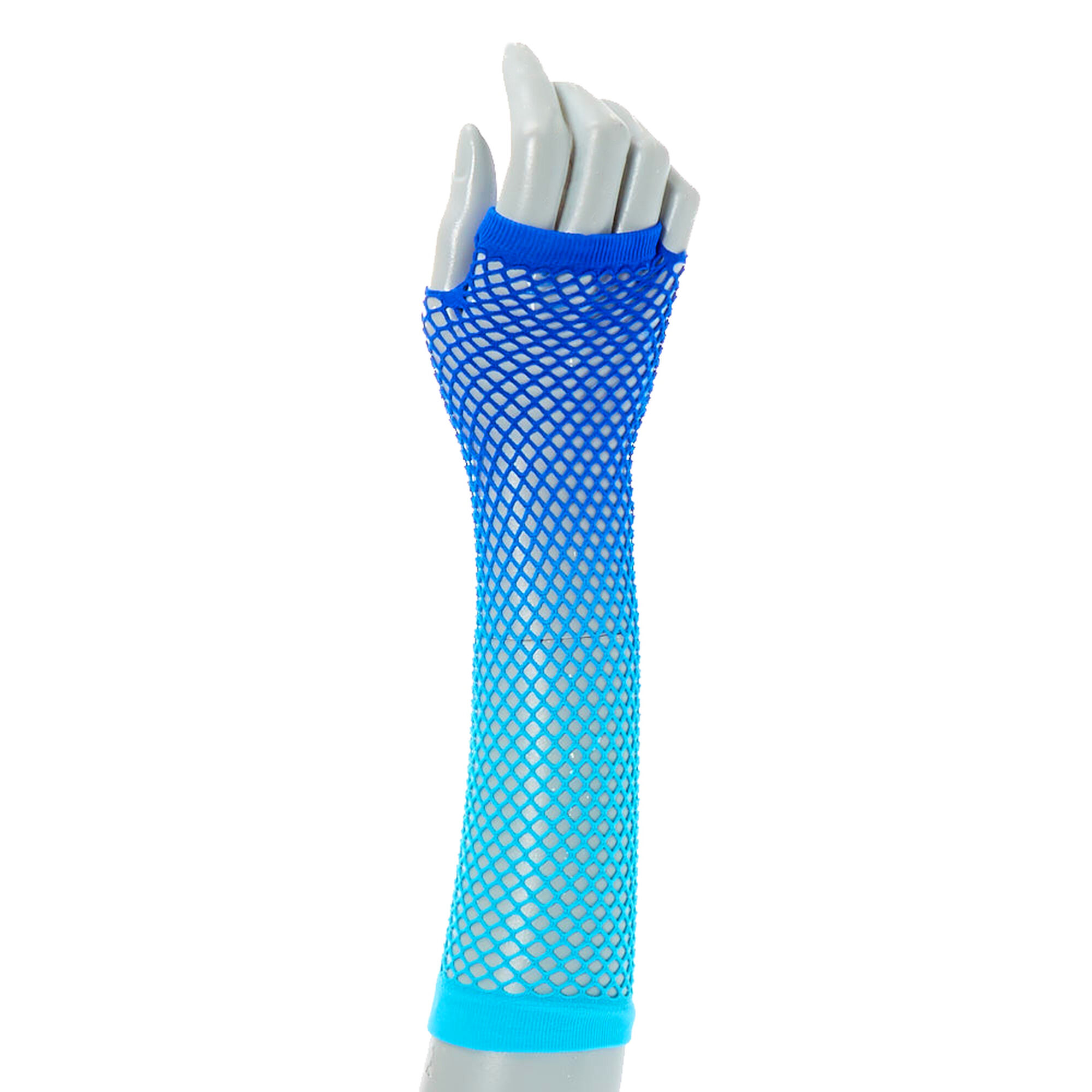 Claire's Gants résille avec dégradé de bleus