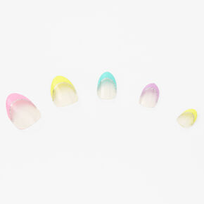 French Pastel Stiletto Press On Vegan Faux Nail Set - 24 Pack,