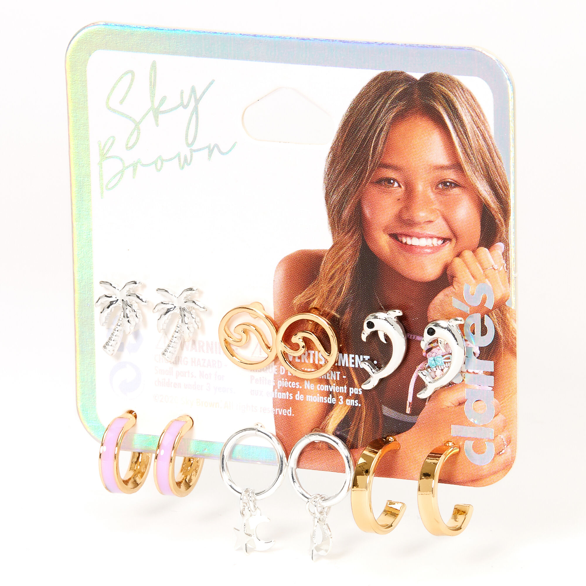 Sky Brown™ Mixed Metal  Earrings - 6 Pack,