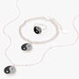 Silver Glitter Yin Yang Jewellery Gift Set - 3 Pack,