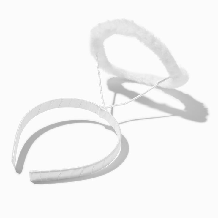 Claire&#39;s Club White Angel Halo Headband,
