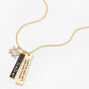 Gold Zodiac Symbol Pendant Charm Necklace,
