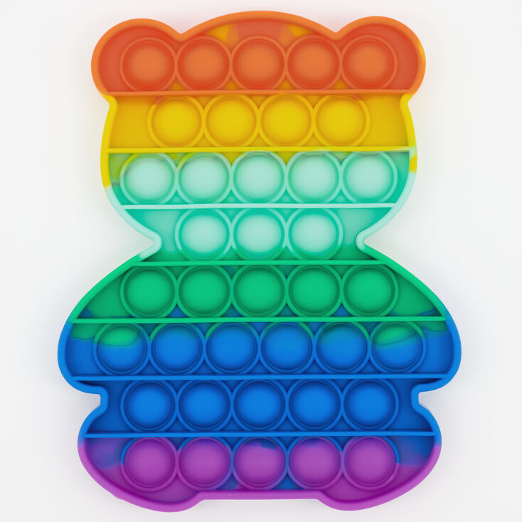 Rainbow Push Poppers Fidget Toy &ndash; Styles May Vary,