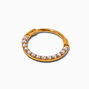 20G Gold-tone Stainless Steel Pearl Clicker Nose Hoop ,