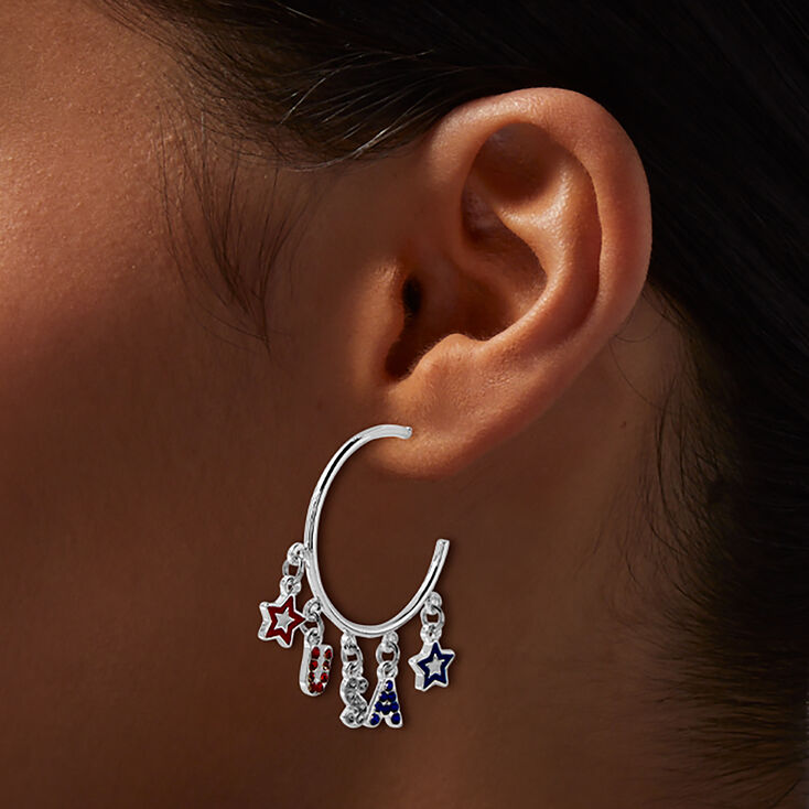 Stars &amp; Stripes Earring Stackables Set - 3 Pack,