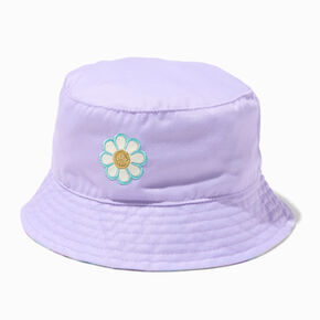 Claire&#39;s Club Daisy Purple Bucket Hat,