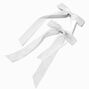 White Organza &amp; Sheer Hair Bow Clips - 2 Pack,