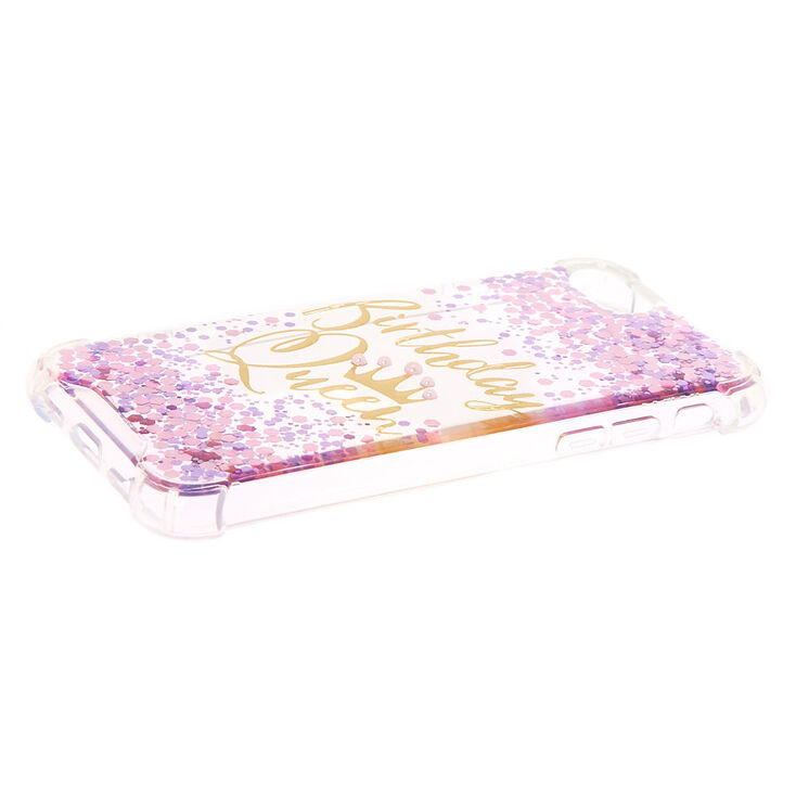Birthday Queen Confetti Phone Case - Fits iPhone 6/7/8/SE,