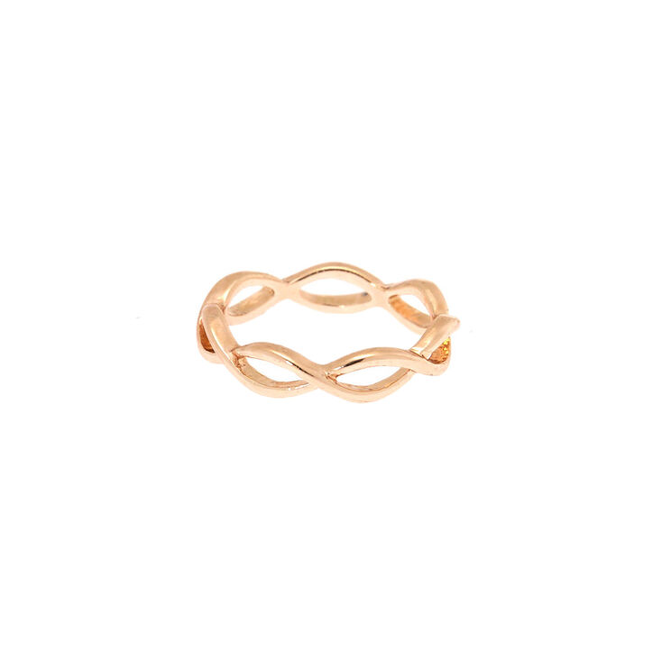 Rose Gold Infinity Ring,