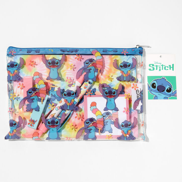 Disney Stitch Pencil Case with Stationery Filled Pencil Case