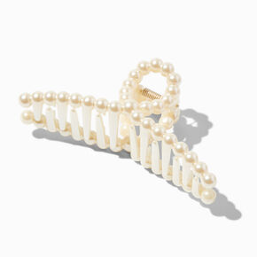 Ivory Pearl Loop Hair Claw ,