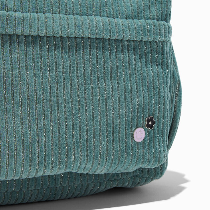 Green Corduroy Backpack,
