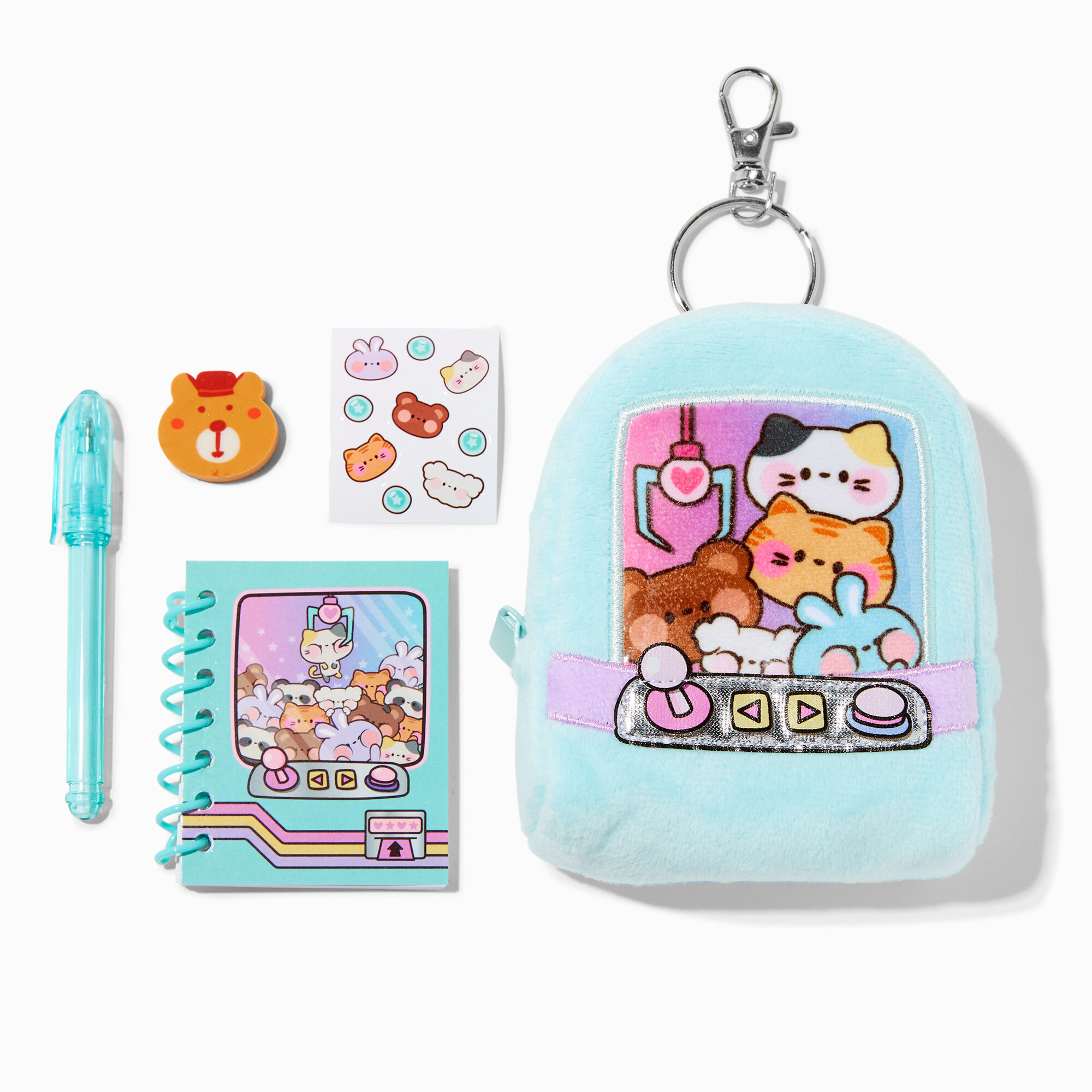 View Claires Claw Game 4 Backpack Stationery Set information