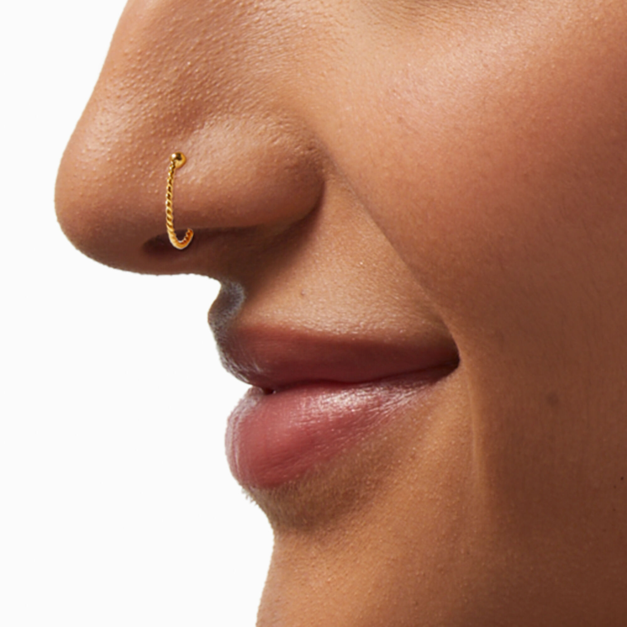 Nose hoop with ball sale