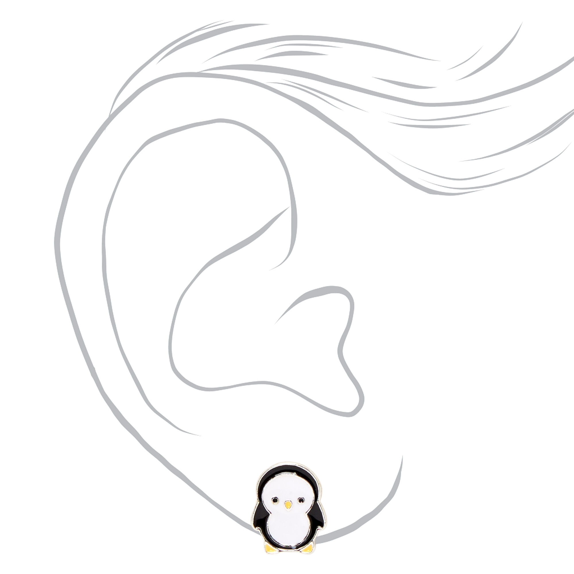 Penguin cheap earrings claire's