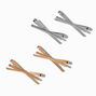 Pinces &agrave; cheveux &agrave; n&oelig;uds m&eacute;talliques en m&eacute;taux mixtes - Lot de 4,
