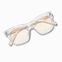 Solar Blue Light Reducing Marbled Temple Clear Lens Frames,