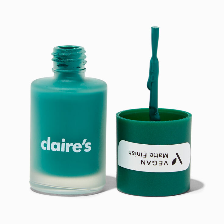 Vegan Matte Effect Nail Polish - Emerald,