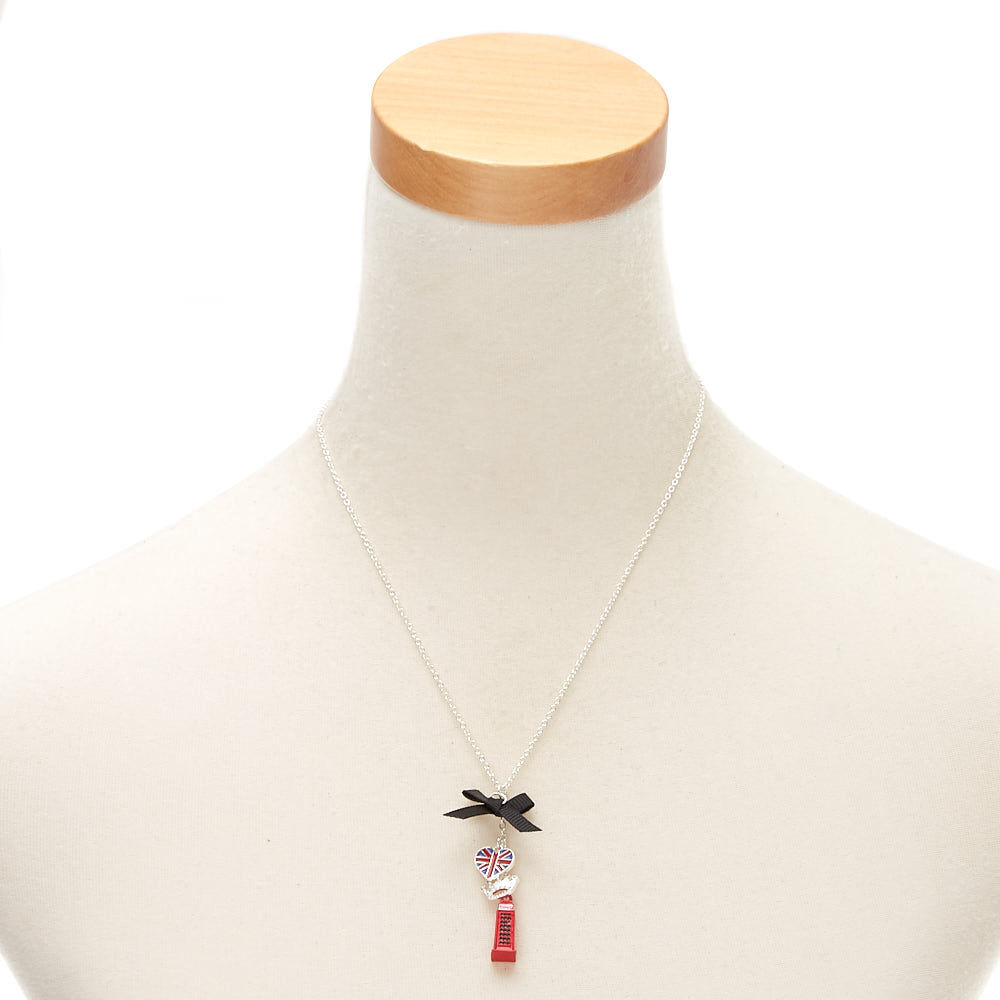 London Love Pendant Necklace - Red,