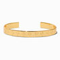 JAM + RICO x Claire&#39;s 18k Yellow Gold Plated Palm Trees Cuff Bracelet,