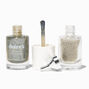 Silver Glitter Nail Polish Set - 2 Pack,