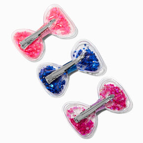 Claire&#39;s Club Star Confetti Shaker Hair Bow Clips - 6 Pack,
