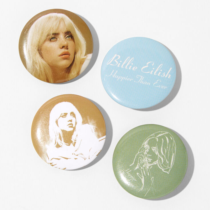 Billie Eilish Happier Than Ever Pins - 4 Pack,