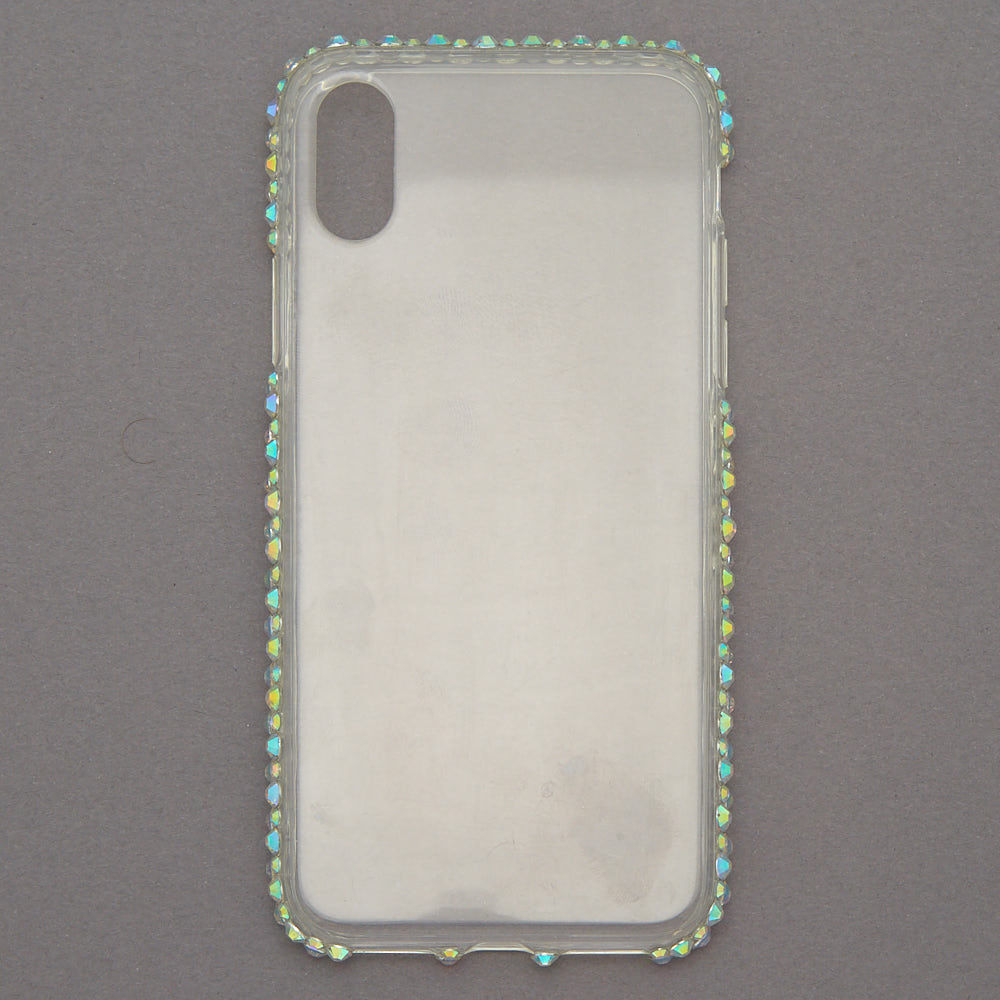 Iridescent Stone Studded Phone Case - Fits iPhone X/XS,