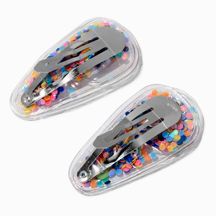Claire&#39;s Club Dots Shaker Snap Hair Clips - 2 Pack,