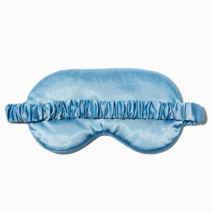 Eyelash Blue Satin Sleeping Mask,