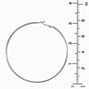 Silver-tone 70MM, 75MM, 80MM Textured Hoop Earrings - 3 Pack,
