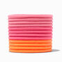 Pink &amp; Orange Luxe Hair Ties - 12 Pack,