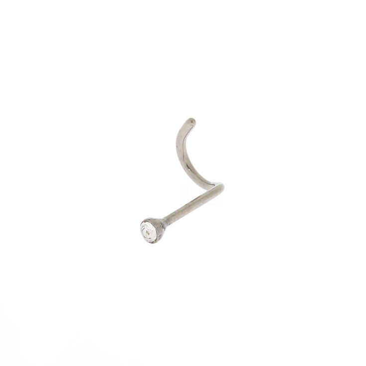 Titanium 20g Clear Stone Nose Stud Claire S