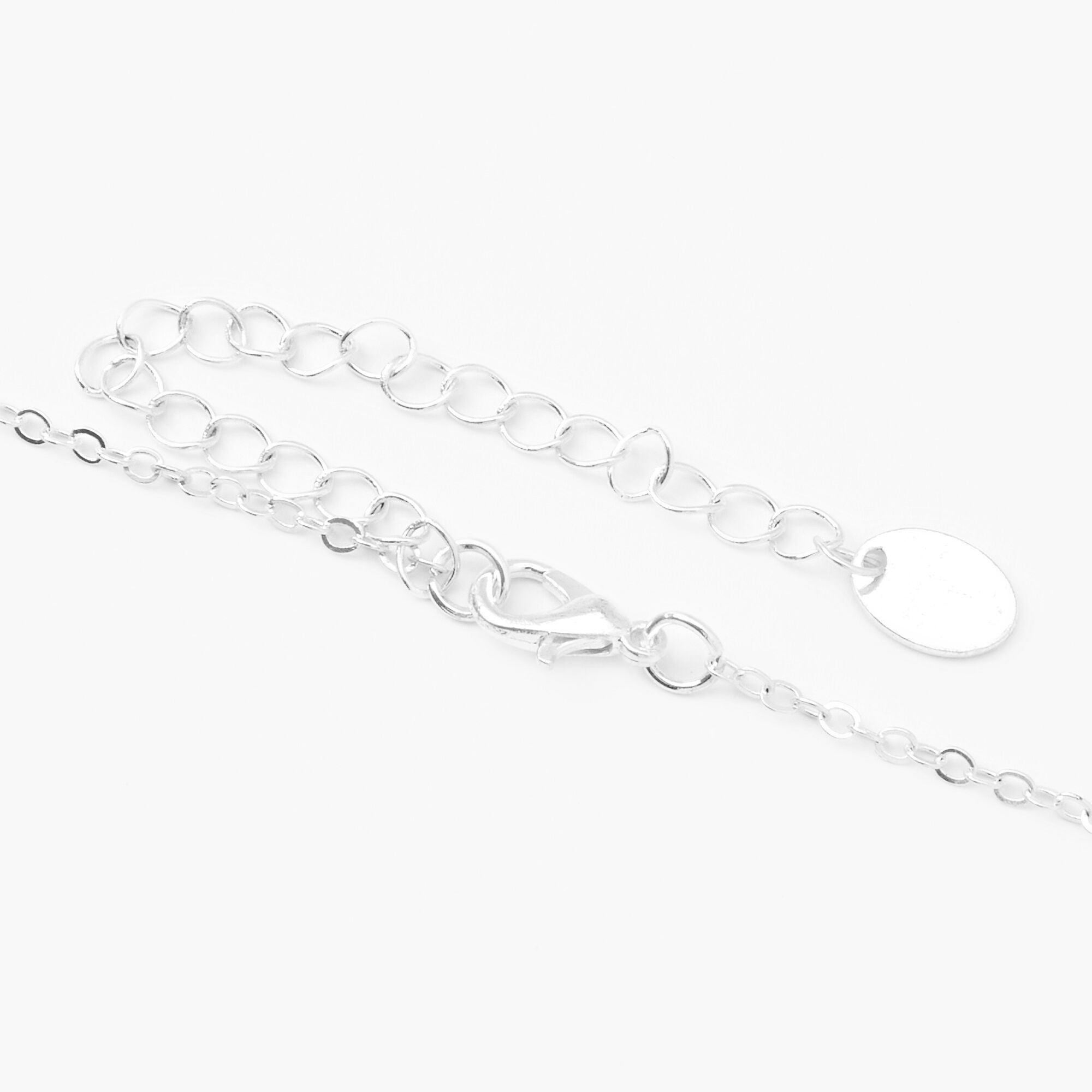Silver Glow In The Dark Zodiac Spinning Pendant Necklace - Taurus,