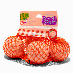 Peach Fruit Bag Bath Bombs - 4 Pack,