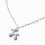 Iridescent Balloon Animal Pearl Chain Pendant Necklace,
