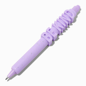 &quot;Be Kind&quot; 3D Purple Pen,